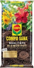 COMPO Blumenerde Sana mit Perlite für Zimmerpflanzen, Balkonpflanzen und Gartenpflanzen, 50 l - Bild 1
