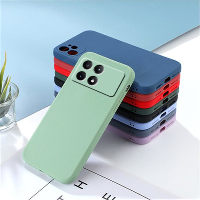 Stoßfeste Silikon Schutzhülle für Xiaomi Poco X6 Pro X6 X5 X4 Pro in Rot - Bild 1