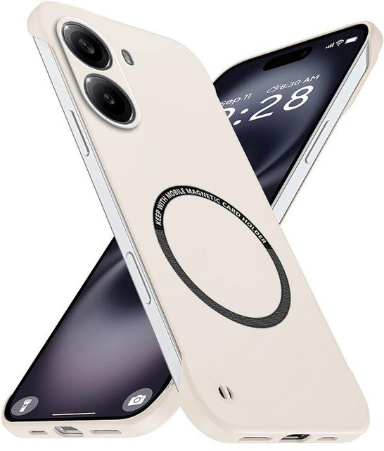 Magnetische Schutzhülle für Xiaomi POCO X7 Pro in Weiß, Rahmenlose Matt-Hartschale, Stoßfest und Kratzfest - Bild 1