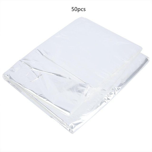 50er Set CosyHome Einweg Kleidungsschutzbeutel aus transparentem Kunststoff, Farbe: Weiß, B: 60 cm, H: 100 cm - Bild 1