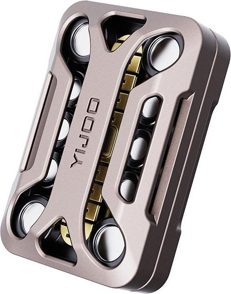 Topmix Fidget Slider Metall, Stimmgabel Struktur, Haptisches Feedback, EDC Stressabbau Spielzeug - Bild 1