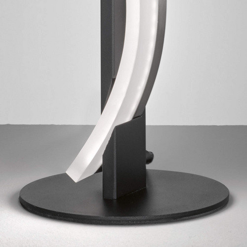 Fischer & Honsel Tischleuchte Bridge, moderne LED Tischlampe in Schwarz, Höhe: 40,5 cm - Bild 4