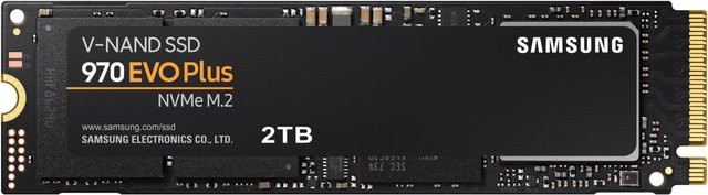 Samsung 970 EVO Plus 2TB PCIe NVMe M.2 2280 Interne SSD in Schwarz - Bild 1