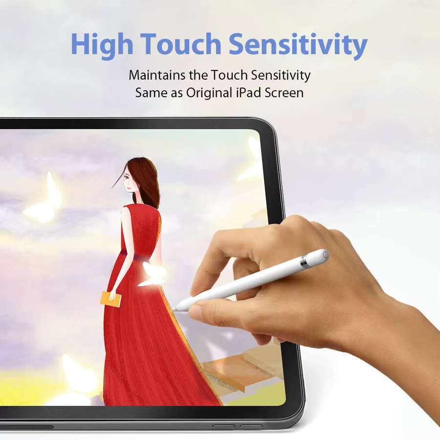 Matte Displayschutzfolie mit Papiergefühl für Apple iPad Pro, iPad Air und iPad Mini, PET-Material, transparent - Bild 4