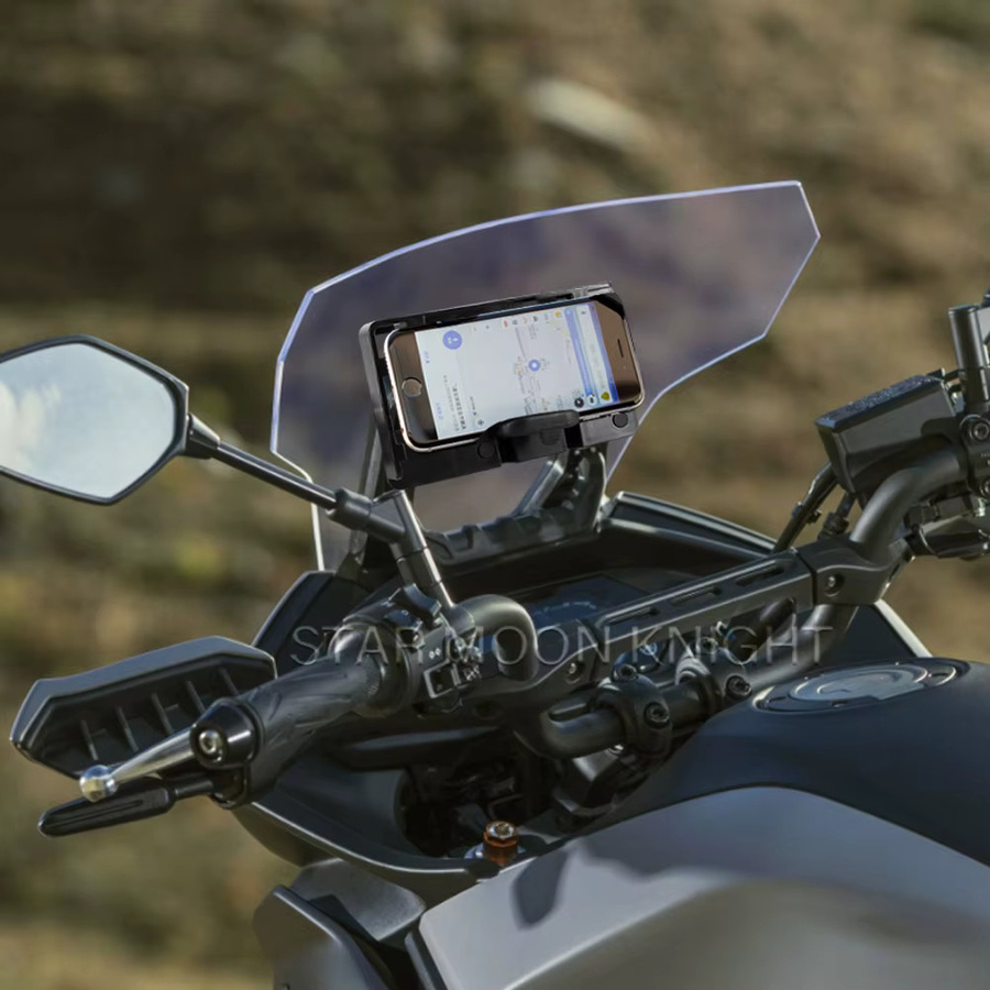 Star Moon Knight Handy-Navigation GPS Halterung für Yamaha Tracer 700 und Tracer 7 GT (2016 - 2022) in Schwarz - Bild 2
