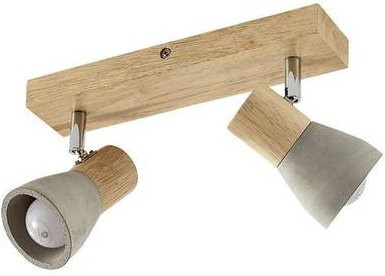 Brumberg Aufbauleuchte modern in Holz- und Betonoptik mit LED und E14 Fassung - Bild 1