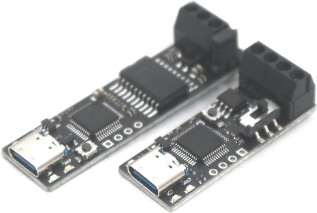 CANable Pro USB zu CAN Bus Debugging Tool Konverter Adapter von DykbRadio in Schwarz mit USB-C Anschluss zur Unterstützung von Python-CAN und Cangaroo Software - Bild 1