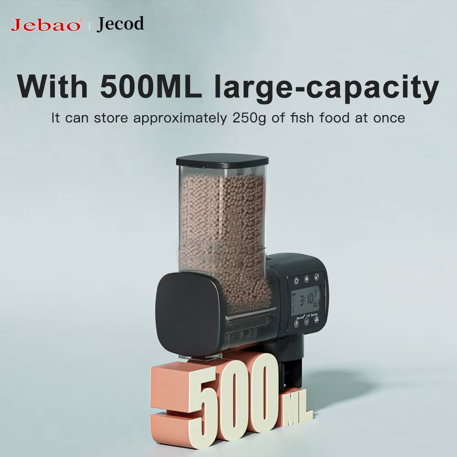 Jebao Jecod Automatischer Digitaler Timer Fischfütterer in Schwarz für dein Aquarium - Bild 2