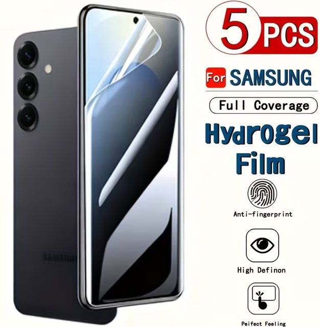 Samsung Hydrogel-Displayschutzfolie transparent für S26 Ultra, S26 Plus, S25 FE, S22 Ultra, A56 5G, A36, A16, A26, A17, A55, A35 - Bild 1