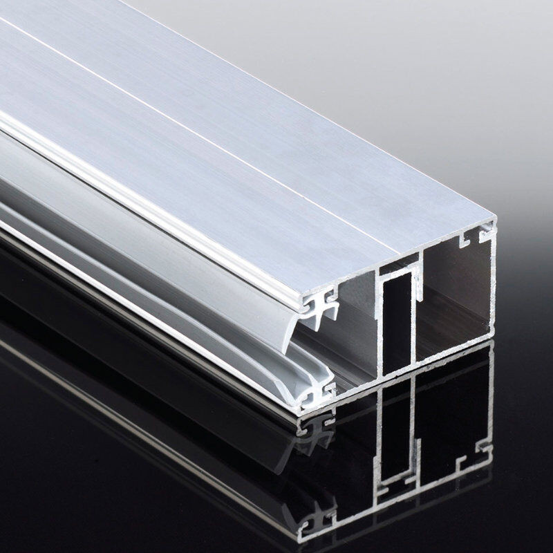Aluminium Rand Verlegeprofil Komplettsystem Mill Finish für 16 mm Stegplatten Breite: 60 mm - Bild 1