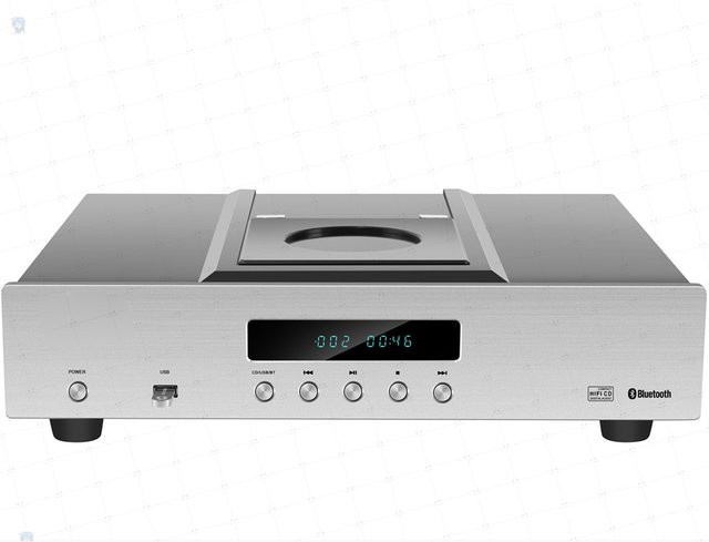 Hifi Fever CD30 CD-Player mit Bluetooth und USB-Anschluss in Schwarz oder Silber - Bild 1