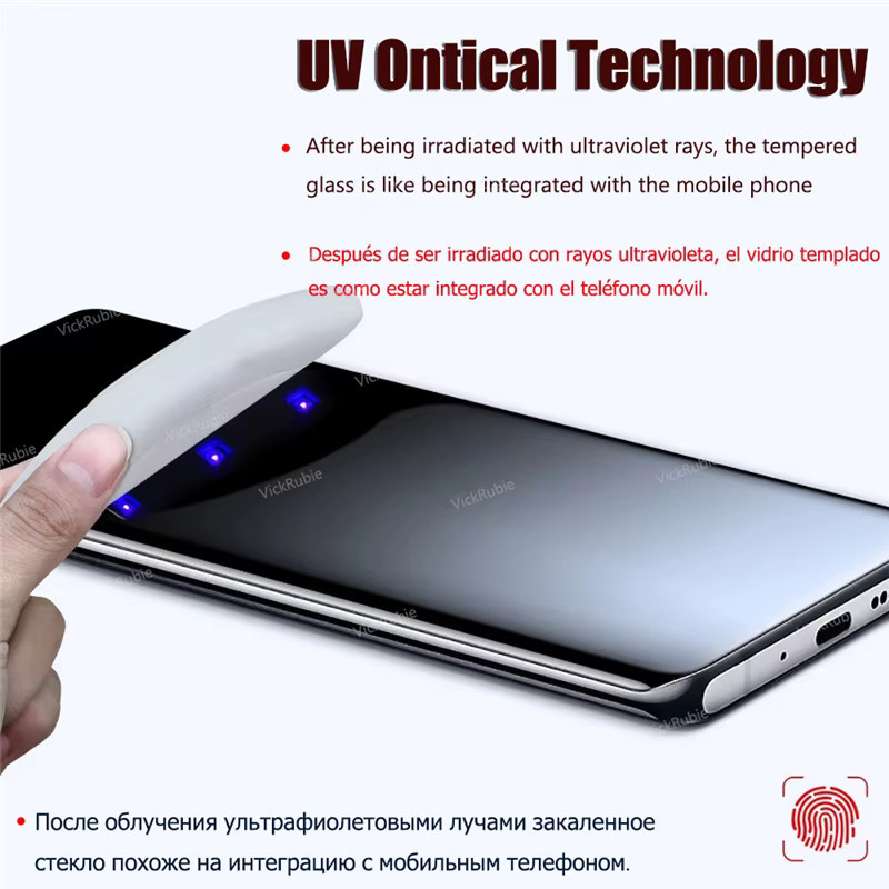 HD UV gehärtetes Glas Displayschutzfolie für Samsung Galaxy S24 S23 S22 S21 S20 Plus Ultra FE Note 20 S10 Lite 5G transparent - Bild 4