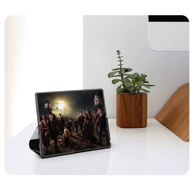 Luxuriöse Smart-Cover Schutzhülle für Samsung Galaxy Z Fold 7 6 5 4 3 in Transparent mit Gold-Akzenten, stoßfeste vertikale Spiegelständer-Telefonhülle - Bild 2