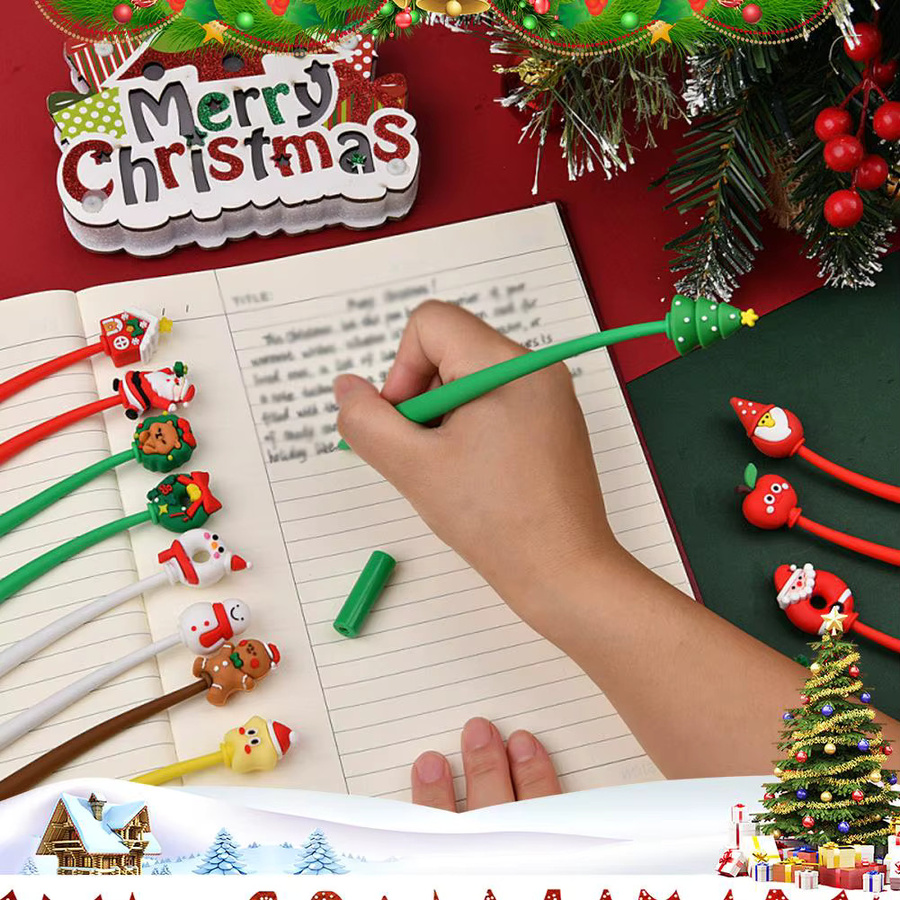 Festliche Schreibstifte mit Weihnachtsmotiven für Schule und Büro - Bild 2