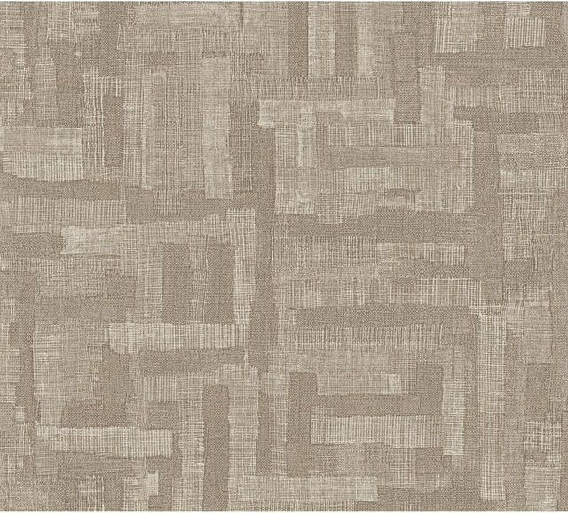 A.S. Création Vliestapete Holzblock Ethno in Grau-Braun-Beige mit abstraktem Design, Breite: 0,53 m, Länge: 10,05 m - Bild 1