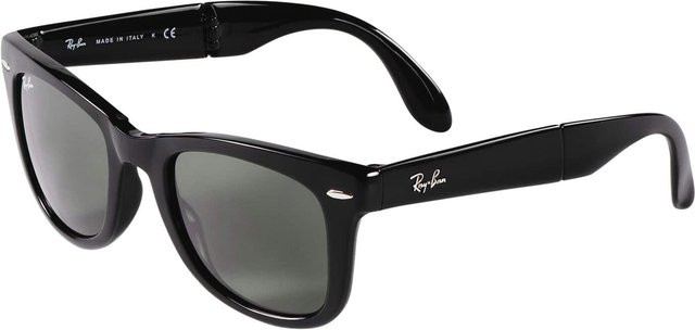 Ray-Ban Sonnenbrille Square, Kunststoff, Vollrand, Schwarz, Herren - Bild 1