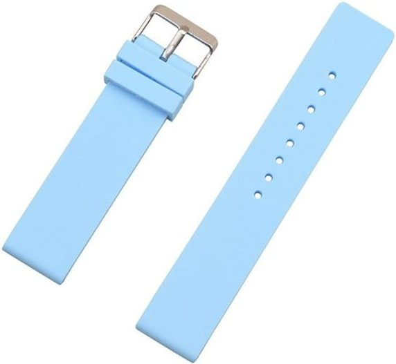 Uhrenarmband Silikon, 20mm, hellblau, Unisex - Bild 1