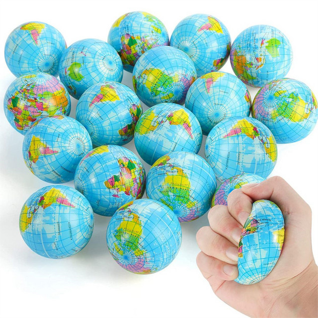 12er Set soulbao Mini Squeeze Balls aus Schaumstoff in Multicolour zur Fingerübung und Entspannung - Bild 1