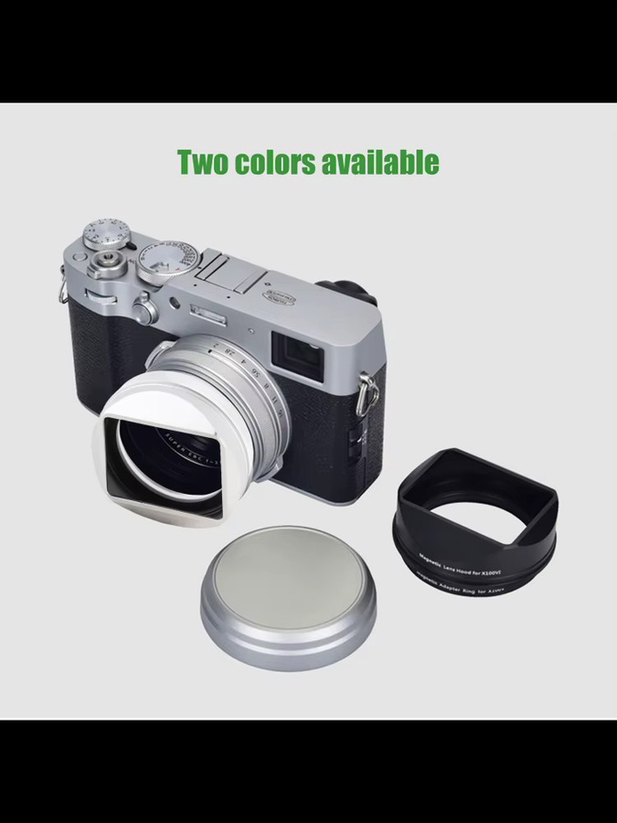 PRO TANLE Magnetische Gegenlichtblende aus Metall in Weiß für Fuji X100VI Kamerazubehör - Bild 6