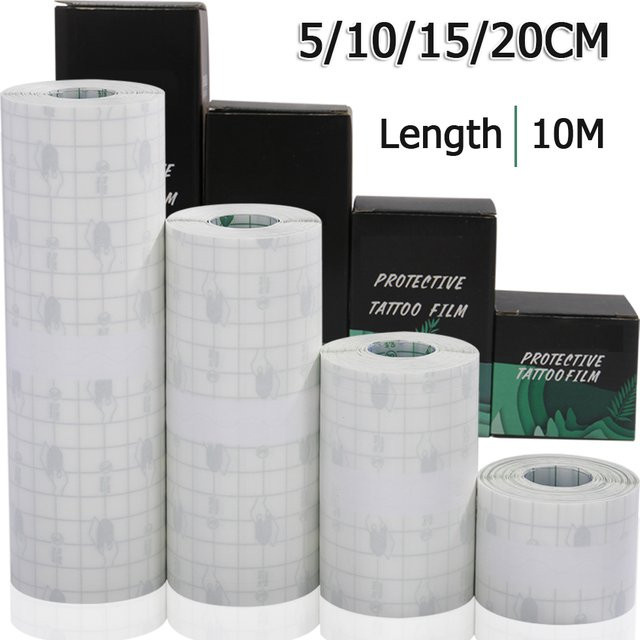 Usiriy Tattoo Nachsorge Film, Transparenter PU Klebeverband, 10m Rolle - Bild 1