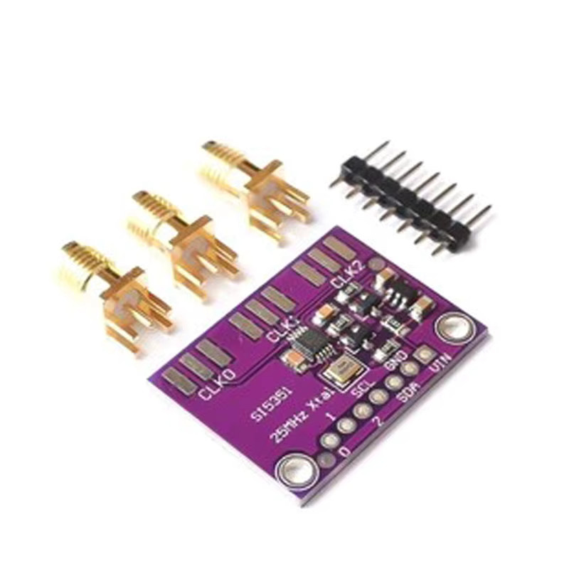 Si Tai&SH Si5351 Si5351a Uhr Breakout Board Präzision 25MHz Kristall Controller Signal in Beige und Purple - Bild 2