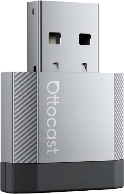 Ottocast Mini Nova Wireless Carplay und Android Auto Adapter CA530-T3 in Silber mit Bluetooth und USB-A/USB-C Anschluss - Bild 1