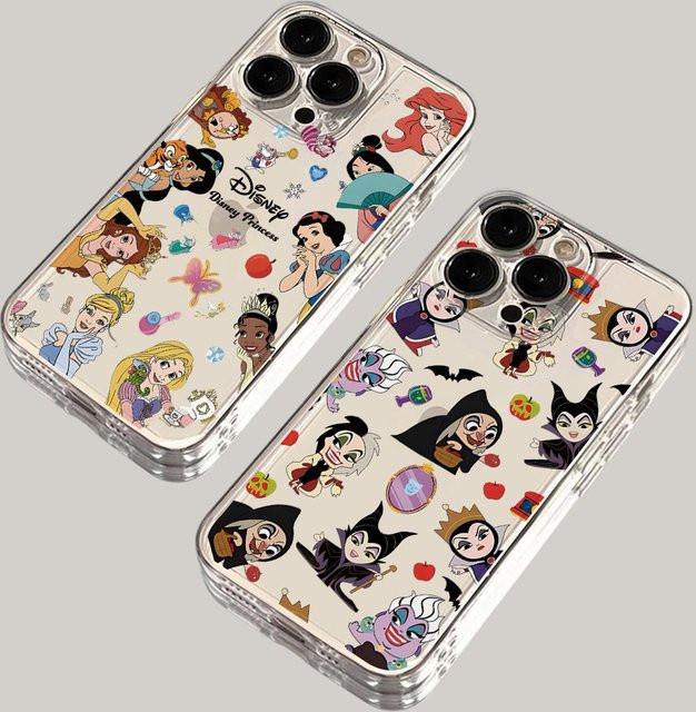 Disney Prinzessin Hexe Bösewicht Handyhülle für Samsung Galaxy S26 S25 S24 S23 S22 S21 Plus Ultra S20 FE 5G aus transparentem TPU - Bild 1