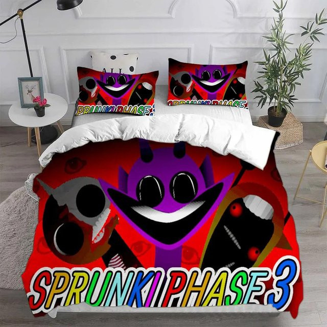 Sprunki Bettwäscheset aus Mikrofaser mit Grafikdesign, 2-teilig, Mehrfarbig, B/H: 135 x 200 cm - Bild 1