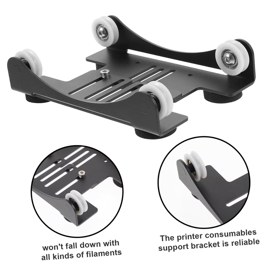 Einstellbarer 3D Drucker Filament Halter für Spulen in Schwarz - Bild 2