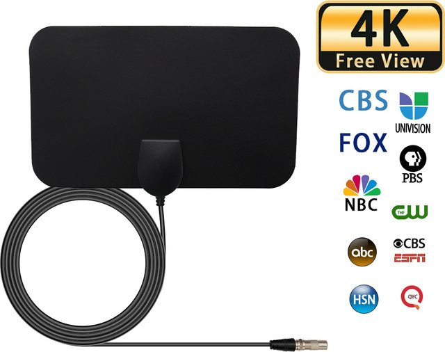 YUNYINMING Digitale Indoor-TV-Antenne für HD und DVB-T in Schwarz - Bild 1