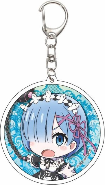 CHIC STUDIO Schlüsselanhänger Anime Re:ZERO, Acryl, 55 mm, Unisex, grau - Bild 1