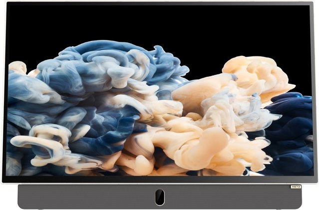 METZ 24MPE7000Z Tragbarer Smart-TV mit LED-Technik, Full HD, 60 cm (24 Zoll), DVB-T2/DVB-C/DVB-S2 und Sprachsteuerung, Schwarz/Blau - Bild 1