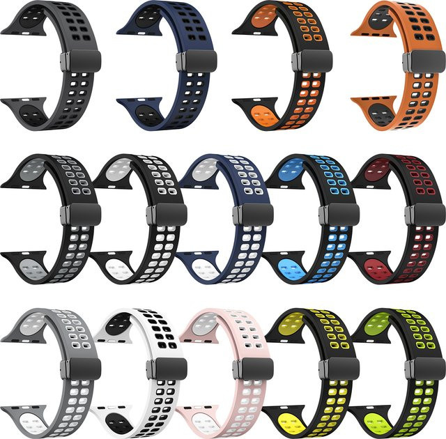I LOVE LUO Uhrenarmband Silikon, Magnetverschluss, Unisex - Bild 1