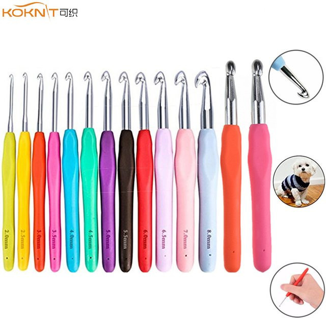 KOKNIT Häkelnadel Set mit weichem Griff in verschiedenen Größen von 1,0 mm bis 10,0 mm, Multicolour - Bild 1