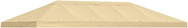 vidaXL Pavillon-Blendenbezug aus Polyester in Creme, B: 600 cm, H: 300 cm - Bild 1