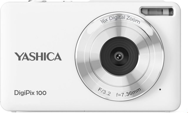 Yashica DigiPix 100 Digitale Kompaktkamera in Weiß mit USB-C Anschluss - Bild 1