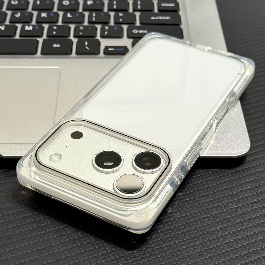 Apple 2-in-1 Transparente Handyhülle aus Acryl für iPhone 17 16 15 Pro Max in Beige und Transparent - Bild 2