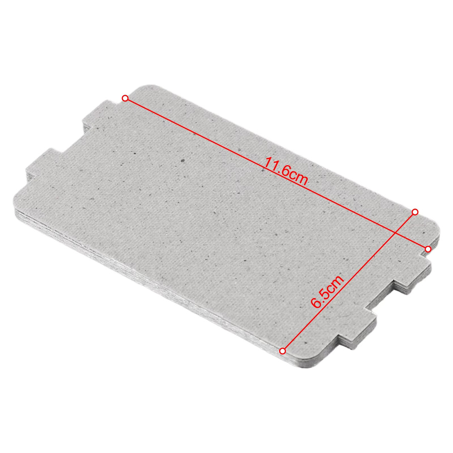 10 Stück Mikrowelle Glimmer Platten Wellenleiter Abdeckung von DAZZLEEX in Grau - Bild 3