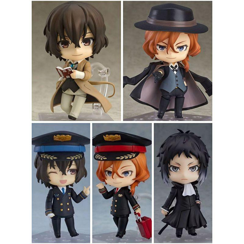 Yiran toy 1 Bungo Stray Dogs Q Edition Osamu Dazai Nakahara Chuuya Action Figur PVC Set - Bild 1