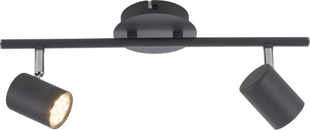 Just Light Deckenleuchte Tarik 2-flammig LED Anthrazit B: 40,4 cm, T: 16 cm - Bild 1