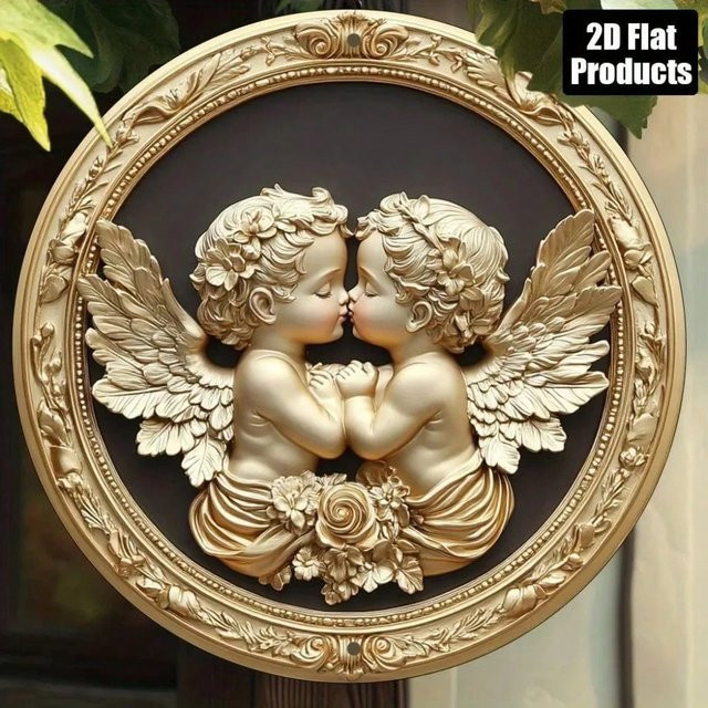 CIFBUY Modernes Wandtattoo Abstrakt Rund in Gold zur Dekoration von Wohnzimmer, Schlafzimmer oder Büro, Durchmesser: 20 cm - Bild 1