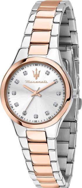 Maserati Armbanduhr, Analoguhr, Quarz, Edelstahl, Silber, 30 mm, Damen - Bild 1