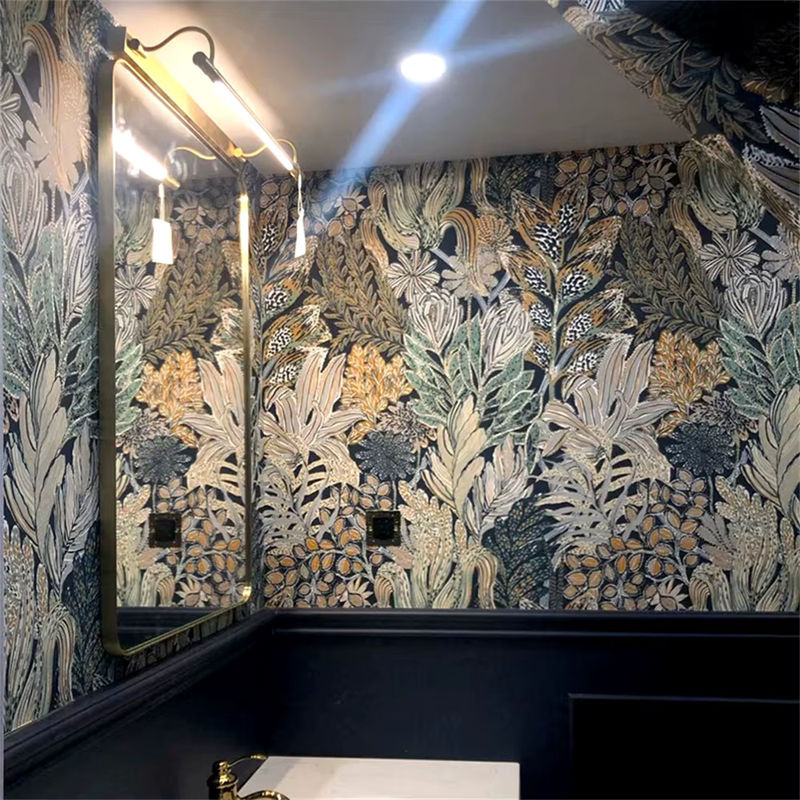 Moderne 3D Tapete mit Korallen-Algen-Motiv in Multicolor für Wohnzimmer und Schlafzimmer - Bild 3