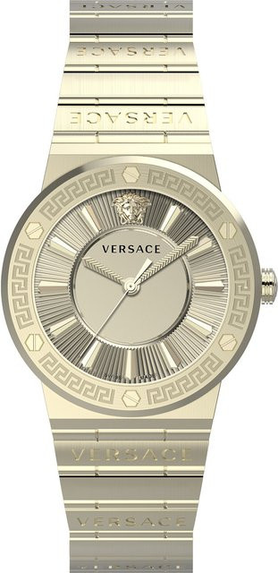 Versace Damenuhr, Quarz, Edelstahl, Gold, 38 mm, 5 ATM - Bild 1
