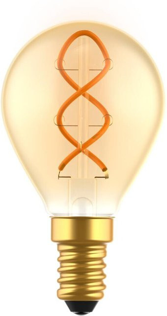 Blulaxa LED-Leuchtmittel FlexFilament Spiral Vintage E14, Transparent mit Gold/Messing-Akzenten, Warmweiß, 1800 Lumen - Bild 1