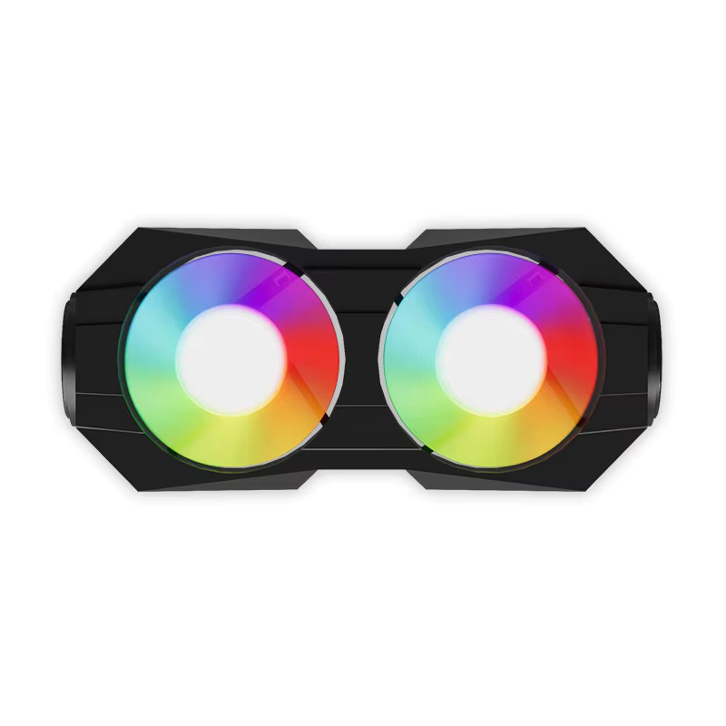 OUYUANSU CPU Cooler Speichermodul-Kühlkörper mit Lüfter und ARGB-Beleuchtung in Weiß - Bild 3