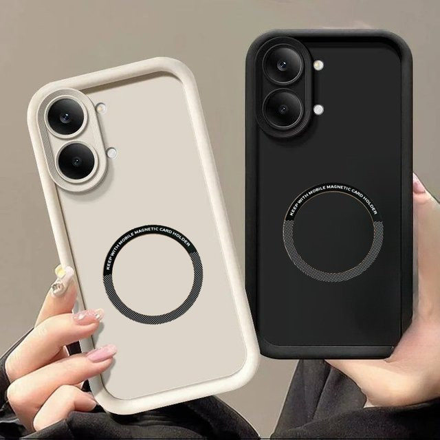 Magnetische TPU-Silikonhülle für Xiaomi Poco X8 Pro Max in Schwarz - Bild 1