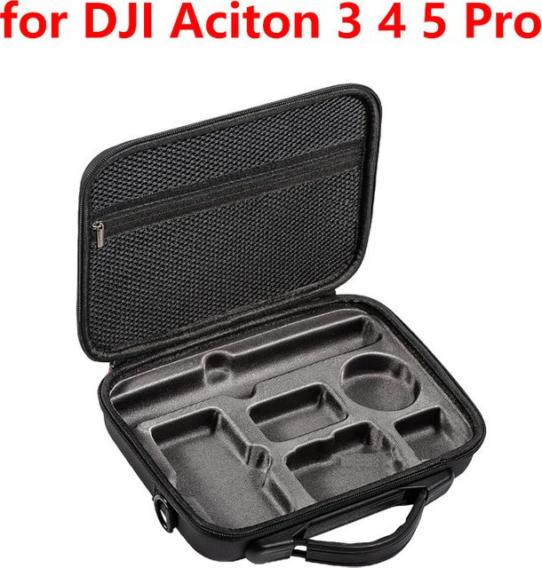 DJI Aufbewahrungstasche für Osmo Action 5 Pro, Action 4 und Action 3 in Schwarz, Tragbare Umhängetasche und Kameraschutz zur Sturzprävention - Bild 1