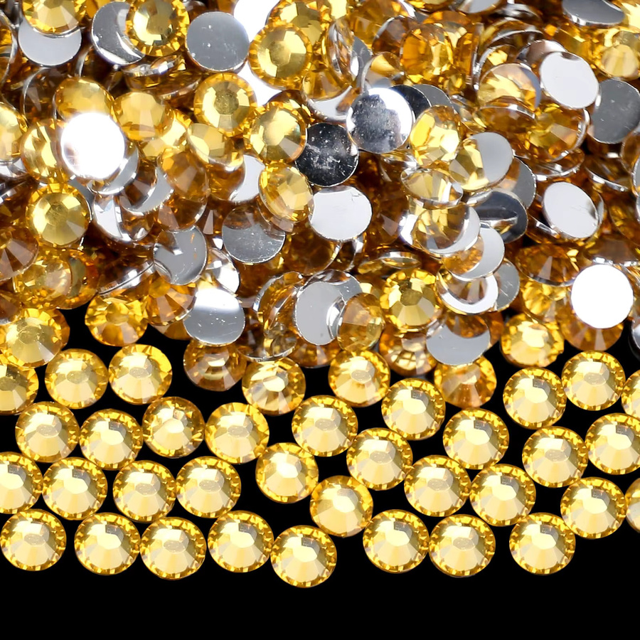 Goldene und silberne Flatback-Harz-Strass-Steine für Bastelarbeiten, DIY-Nagelkunst und Charms-Zubehör - Bild 2