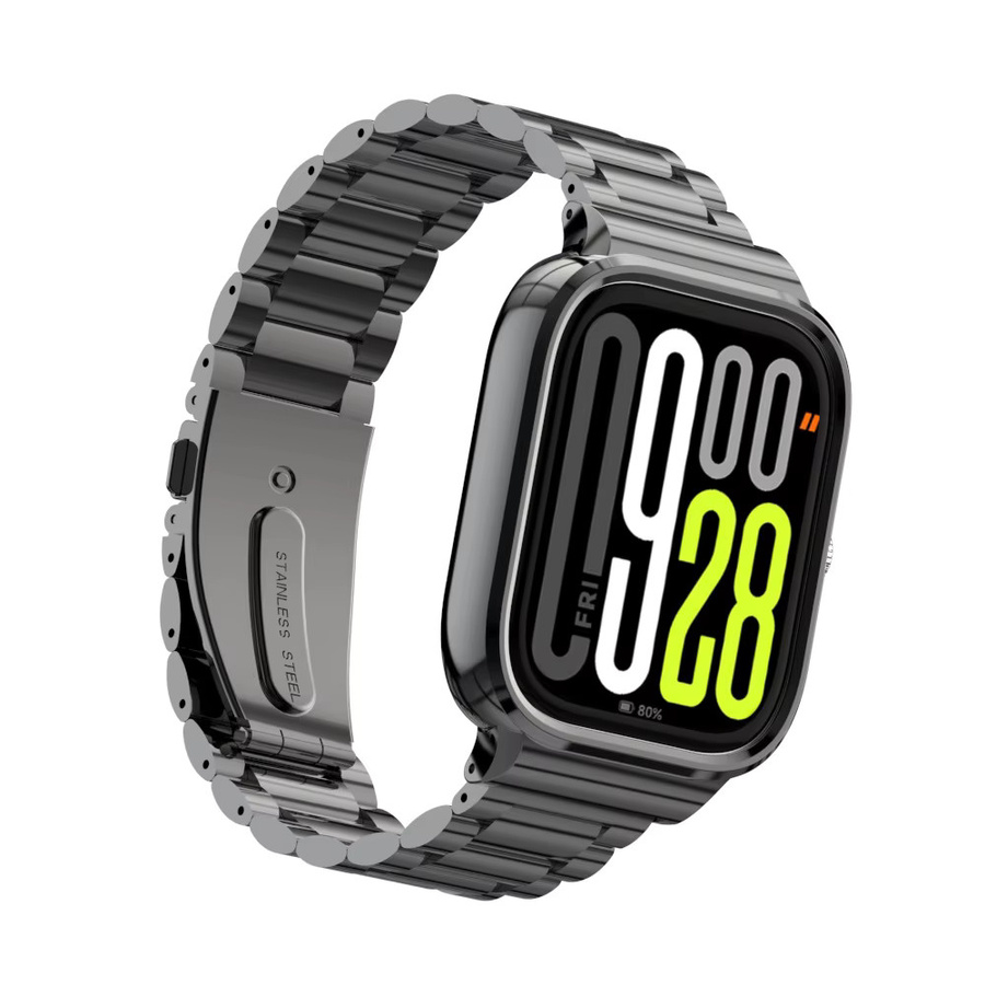 AMAZFEEL Uhrenarmband Edelstahl, Silber, Redmi Watch 4, Unisex - Bild 2